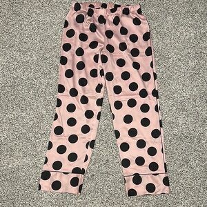 Pink & Black Polka Dot Victoria Secret Pajama Pants